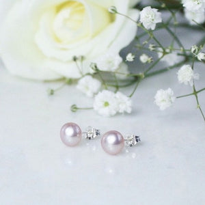Freshwater Pearl Earrings - Rose