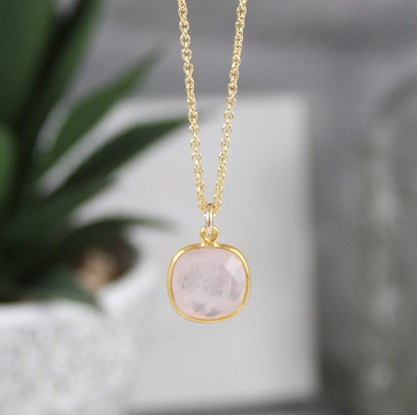 Rose Quartz Gemstone Necklace