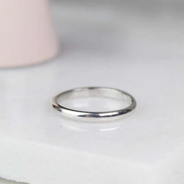 Plain Sterling Silver Stacking Ring
