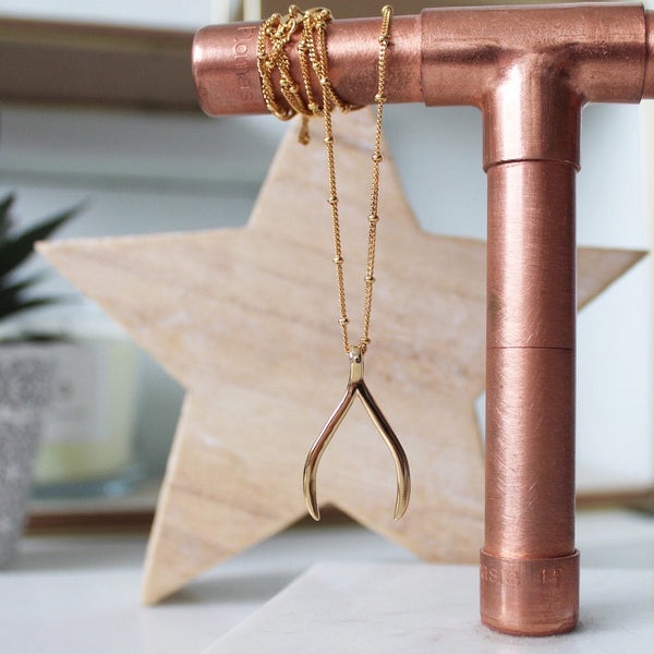 Wishbone Ring Holder Necklace