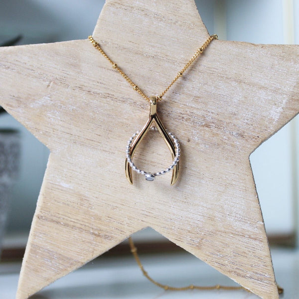 Wishbone Ring Holder Necklace