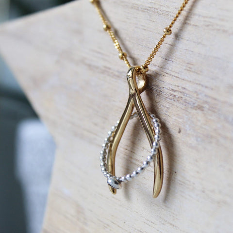 Wishbone Ring Holder Necklace