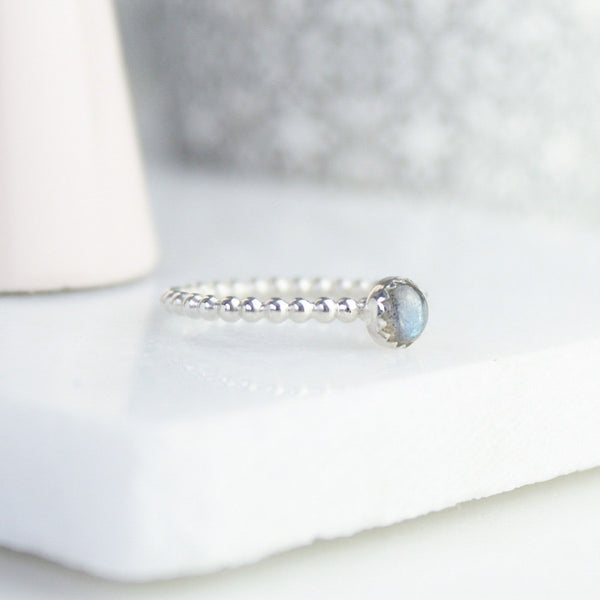 Labradorite Gemstone Ring