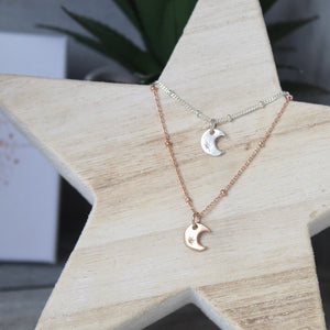 Moon Satellite Necklace