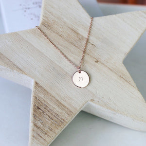 Midi Disc Necklace - Rose Gold