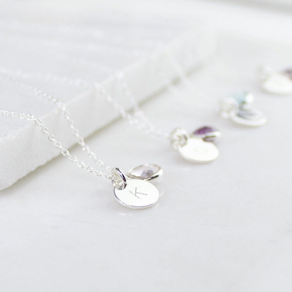 Mini Disc Necklace - Silver