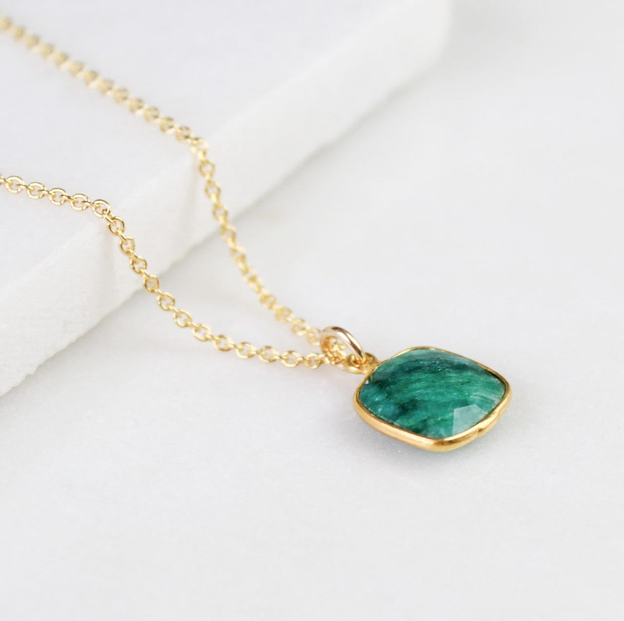 Emerald Gemstone Necklace