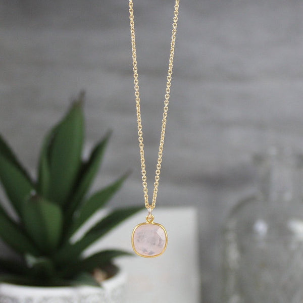 Rose Quartz Gemstone Necklace