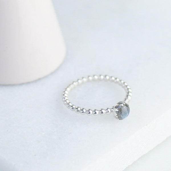 Labradorite Gemstone Ring