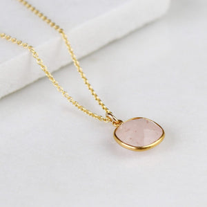 Rose Quartz Gemstone Necklace