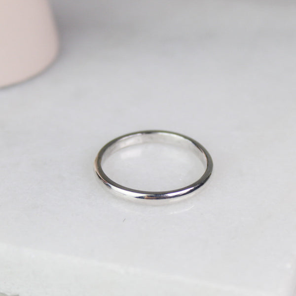Plain Sterling Silver Stacking Ring
