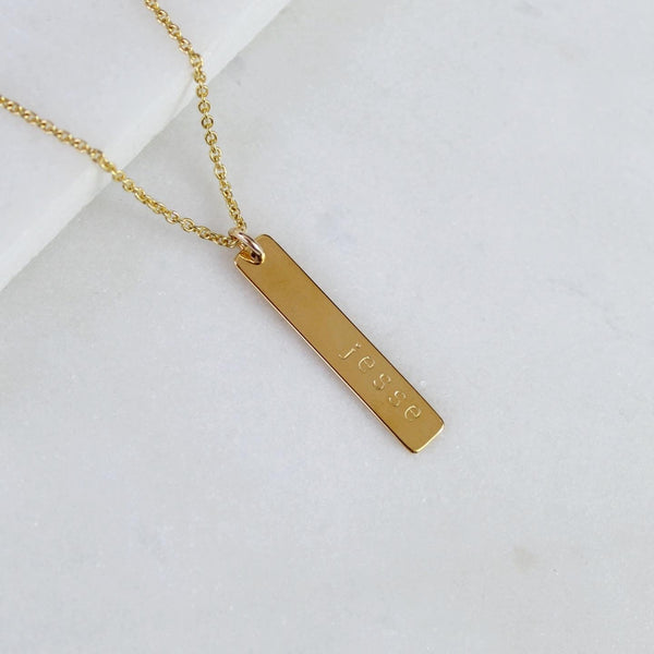 Personalised Bar Necklace