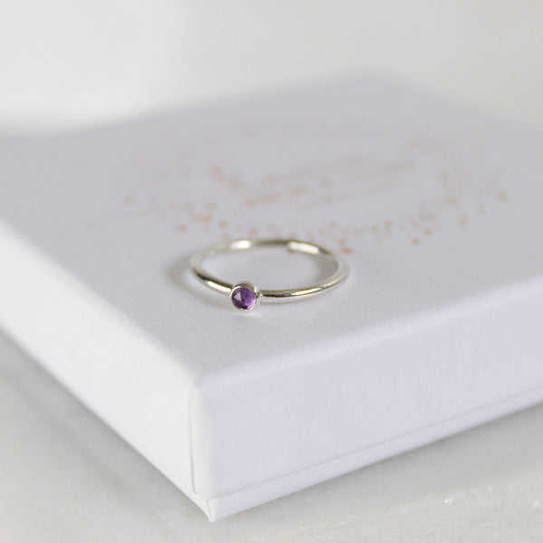 Amethyst Gemstone Ring