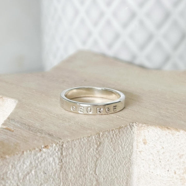 Personalised Stacking Ring