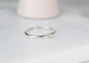 Australian Opal Gemstone Ring