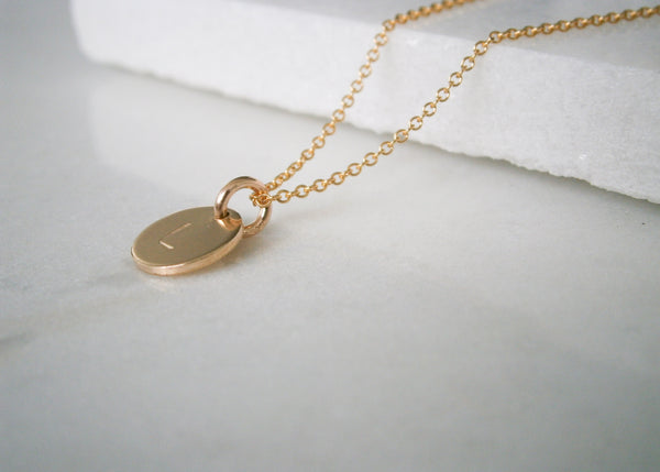 Mini Disc Necklace - Gold