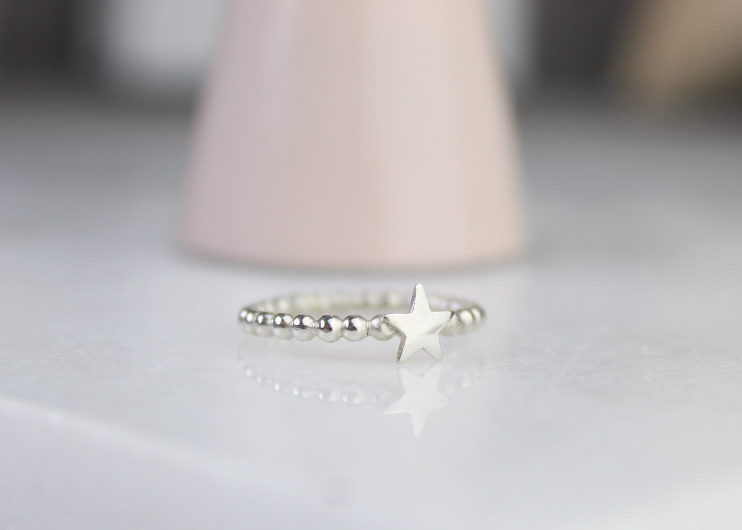 Beaded Star Ring