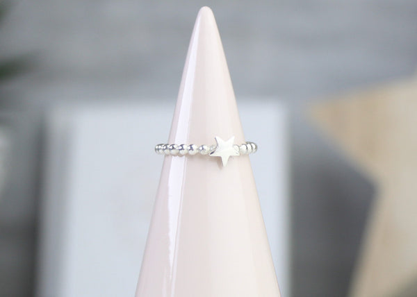 Beaded Star Ring