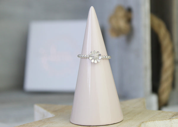 Beaded Daisy Ring