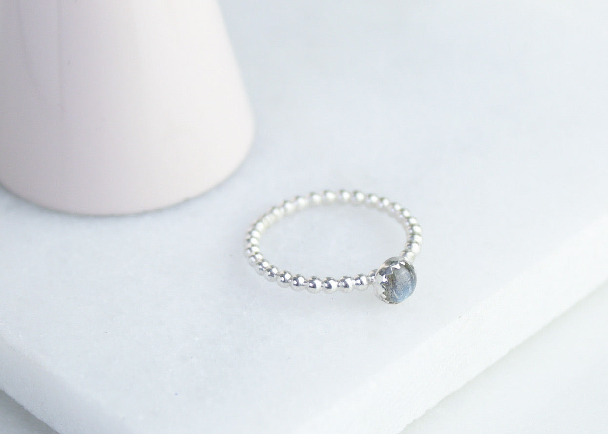 Labradorite Gemstone Ring