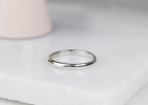 Plain Sterling Silver Stacking Ring