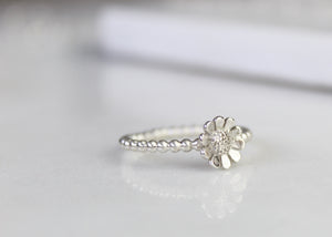 Beaded Daisy Ring