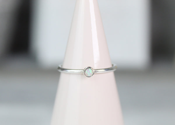 Australian Opal Gemstone Ring