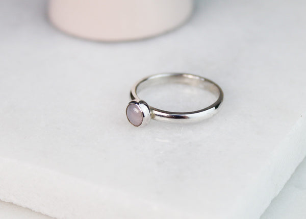 Blue Chalcedony Gemstone Ring