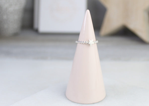 Beaded Star Ring