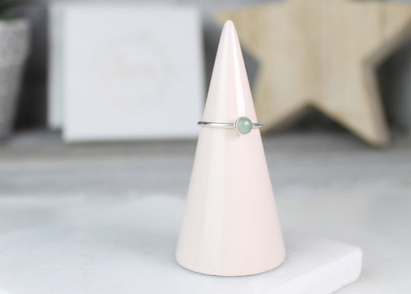 Green Aventurine Gemstone Ring