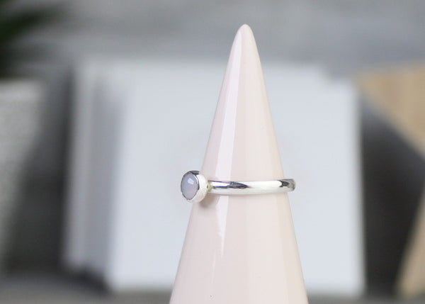 Blue Chalcedony Gemstone Ring