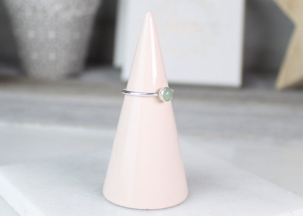 Green Aventurine Gemstone Ring