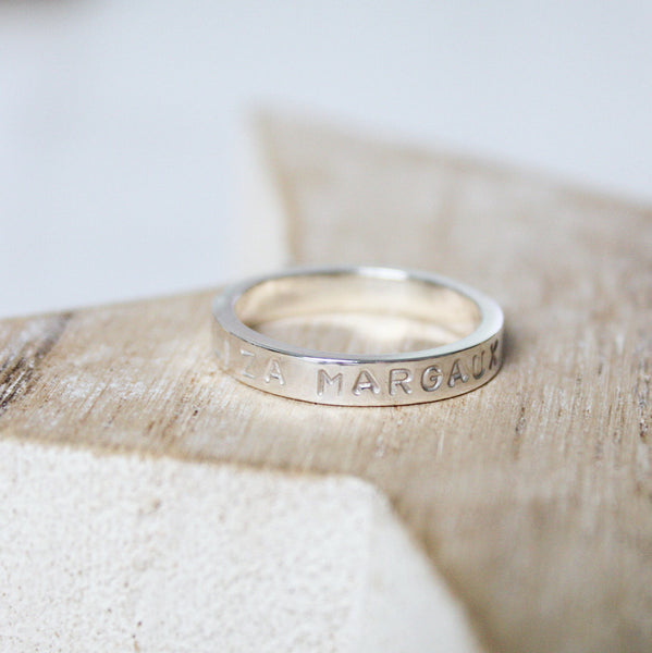 Personalised Stacking Ring