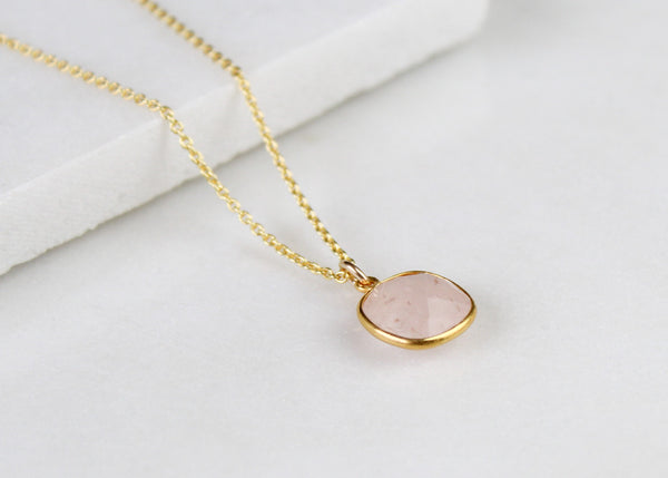 Rose Quartz Gemstone Necklace